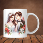 Customised Magic Mug with Photo, Name & Quote | Personalized Gift Mug for Birthday, Anniversary & Couple | 350ml Ceramic Mug