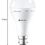 Bajaj iLED 8.5W Rechargeable Emergency Inverter LED Bulb | Cool Day Light | Upto 4 Hours Battery | B22D | (Pack of 1, White)