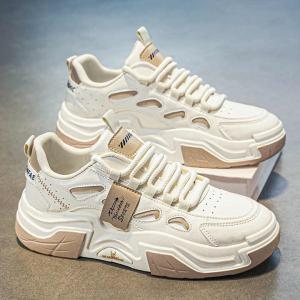 New Board Shoes Spring Trend Men's White Shoes Men's Wear resistant Sports Men's Casual Board Shoes