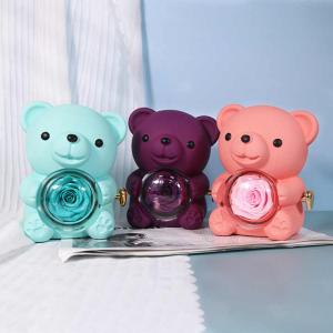 Hot sales luxury personalization packaging rotatable eternal flower ring jewelry box