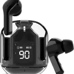 Ultrapods TWS Earbud Transparent Design, 30 Hrs Playtime with Fast 30 Hrs Playtime with Fast Charging Bluetooth 5.313mm HD BASS Drivers(black)