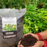 KUSHWAHA NURSERY 100% Pure Organic Vermicompost – 2kg (Powder Form)